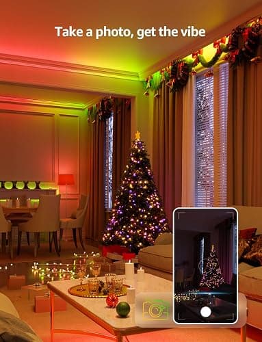 Lepro S1 AI LED Strip Lights for Bedroom - 16.4ft Smart RGB Light Strips with IC and Rainbow Chasing Effects, Color Segment DIY, Personalized Al Lighting Designer, No Remote, 2.4G Wi-Fi & Bluetooth thumbnail 4