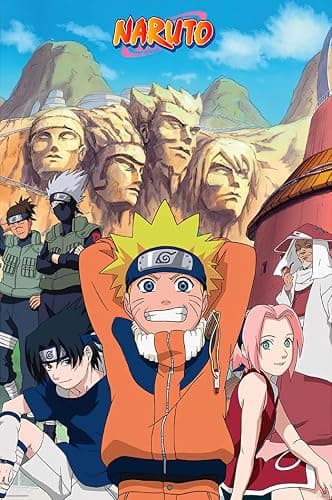 Naruto - Manga/Anime TV Show Poster (Group - Naruto & Friends) (Size: 24" x 36") - Image 1