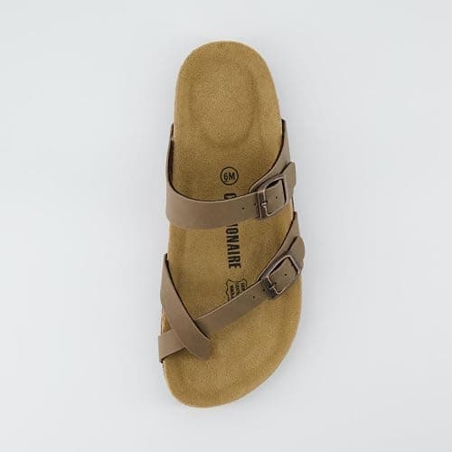 CUSHIONAIRE Women's Luna Cork Footbed Sandal With +Comfort thumbnail 6