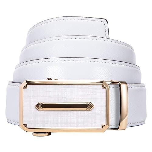 Dubulle Designer Mens Belts, Sliding Automatic Buckle Ratchet Dress Belt TOP Genuine Leather Strap Gifts thumbnail 3