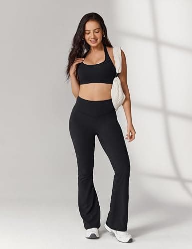 UNISSU Hugcurve No Front Seam High Waisted Flare Leggings for Women Bootcut Yoga Pants Buttery Soft - 29.5''/31.5''/33.5'' thumbnail 3