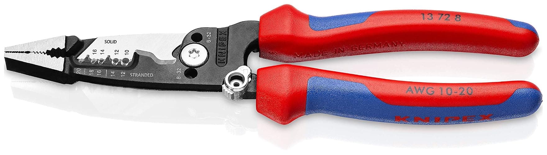 KNIPEX Tools 13 72 8 Forged Wire Stripper, 8-Inch - Image 1