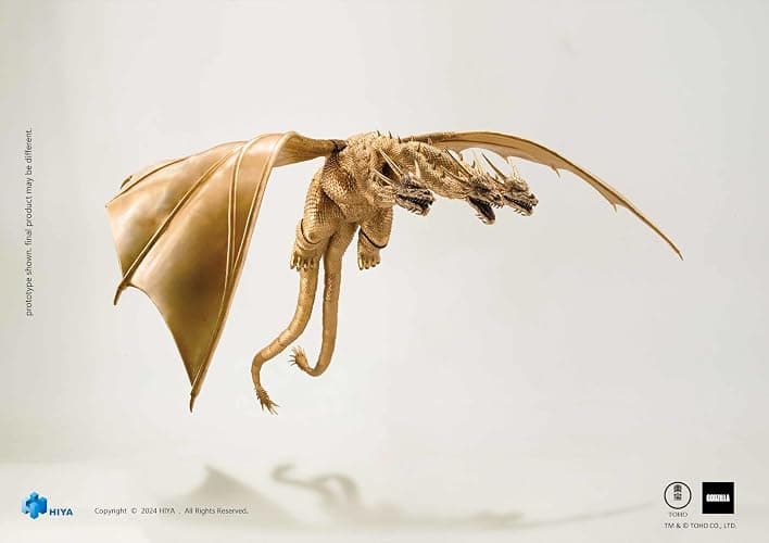 Godzilla vs. King Ghidorah - King Ghidorah Exquisite Basic Series Previews Exclusive Action Figure thumbnail 3
