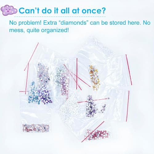 Diamond Art Kits for Kids - Crafts for Girls 8-12 - Diamond Art Painting with Wooden Frame - Arts and Crafts for Kids Ages 4-6 8-10 - GEM Art Supplies for Adult Beginners Home Wall Decor Gifts thumbnail 3
