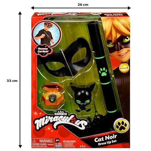 Miraculous: Tales Of Ladybug And Cat Noir Role Play Set Kids Fancy Dress Set Mask And Accessories Ladybug Superhero Costumes For Girls And Boys thumbnail 8