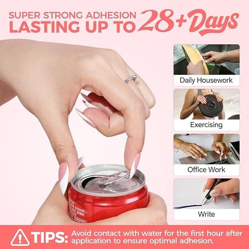 Gel Nail Glue for Press on Nails: No U V Lamp Need, Upgraded Air Fast-curing Super Strong Glue Gel Travel-Size 5ml for Nail Tips Fake Nails & Acrylic Long Lasting 3PCS thumbnail 6