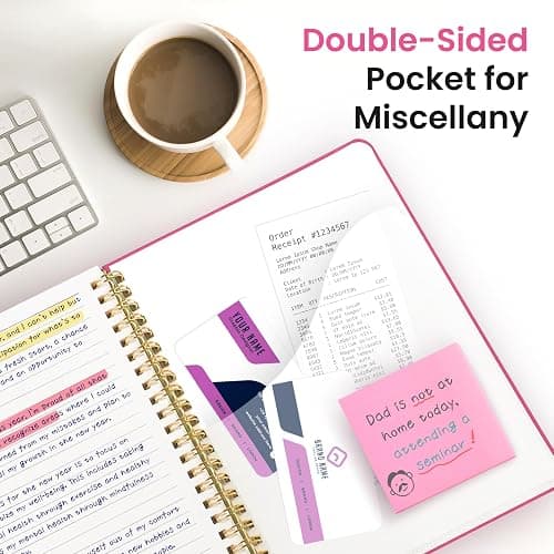 Taja Lined Spiral Journal Notebook for Women & Men, 140 Pages, College Ruled Hardcover Notebook for Work & Note Taking, Journals for Writing, A5(6"x8") - Berry Pink thumbnail 5