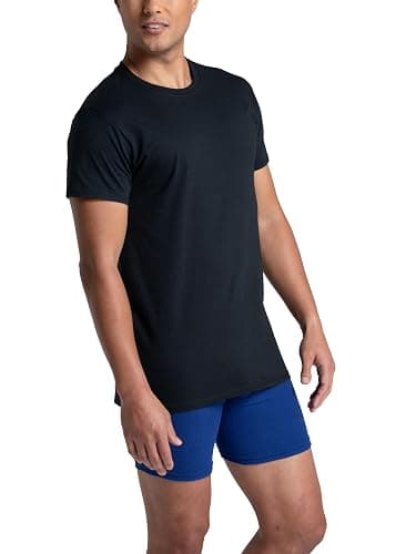 Fruit of the Loom Men's Undershirts, Moisture Wicking & Tag Free, Short Sleeve Crew T-Shirts thumbnail 2