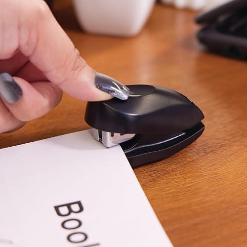 Swingline Tot Mini Stapler, 12 Sheet Capacity, Jam Free, includes 1000 Staples and Built-In Staple Remover, Black (79171) thumbnail 3