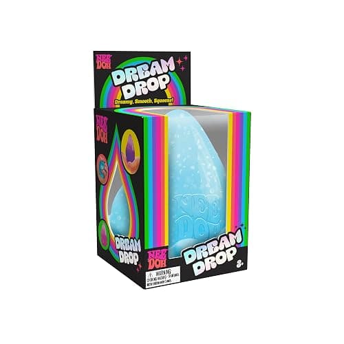 Schylling NeeDoh Dream Drop - Sensory Squeeze Toy with Dreamy Smooth Squeeze - 3" Tall - Blue (Pack of 1) - Image 1