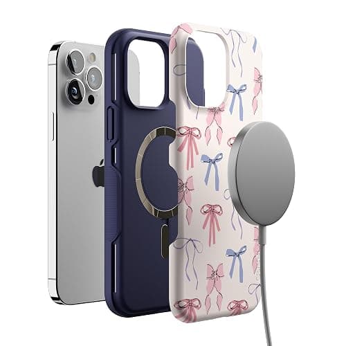 Casely iPhone 13 Pro Max Case | Coquette Girlie | Pastel Bows | Compatible with MagSafe | Bold Protective Design thumbnail 4