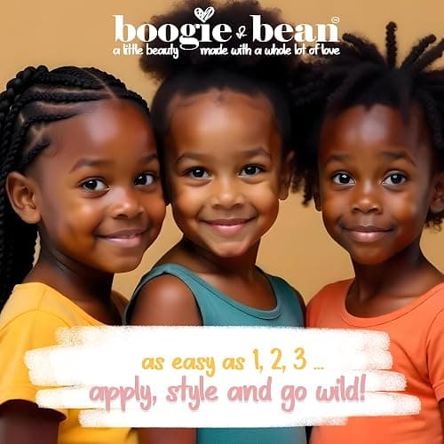 Boogie and Bean Baby and Kids Hair Growth Oil, Nourishing Hair Oil for Infants, Toddlers and Children, Moisturizes Waves, Curls, Coils and Locs thumbnail 4