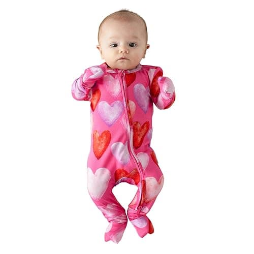 Posh Peanut Convertible Baby Sleepers - Girls Footless Baby Pajamas with 2 Way Zipper for Easy Diaper Changes - Image 1