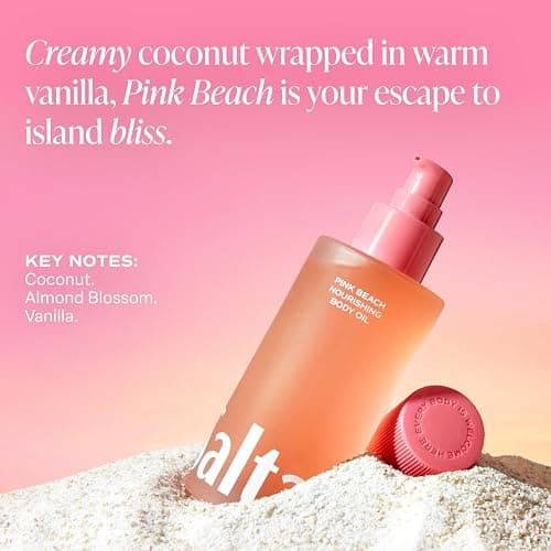 Saltair Body Oil – Silky After Shower and Bath Dry Oil for Women and Men – Non-Greasy, Well-Absorbing Moisturizer for Hydrating Dry Skin – Pink Beach Scent, 4oz thumbnail 8