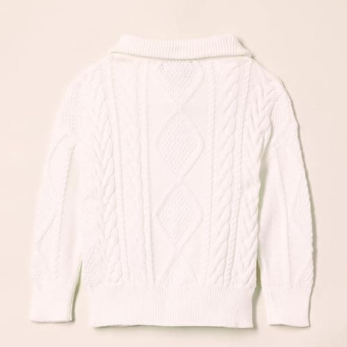 Amazon Essentials Boys and Toddlers' Quarter-Zip Cable-Knit Relaxed-Fit Sweater thumbnail 2
