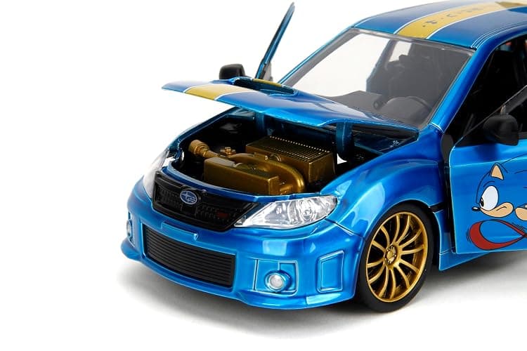 Jada Sonic The Hedgehog 1:24 2012 Subaru Impreza WRX STI Die-cast Car & Sonic Figure, Toys for Kids and Adults thumbnail 6