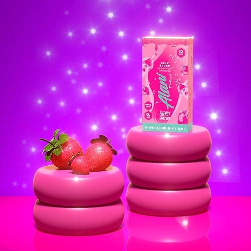 Alani Nu PINK SLUSH Energy Sticks, Energy Drink Powder, 200mg Caffeine, Pre Workout Performance with Antioxidants, On-The-Go Drink Mix, Biotin, B Vitamins, Zero Sugar, 5-10 Calories, 10 Pack thumbnail 5