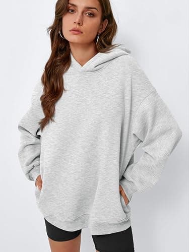 EFAN Womens Oversized Hoodies Fleece Hooded Sweatshirts Fall Fashion Outfits 2025 Cute Clothes with Pockets thumbnail 2