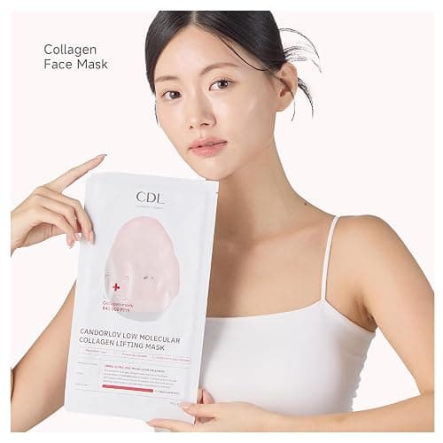 CANDORLOV Overnight Collagen Lifting Face Mask 5 Sheets, Korean Face Lifting Deep Hydrogel Mask for Glass Skin, Anti-Aging with PDRN, Hyaluronic Acid for Elasticity, Firmness thumbnail 3