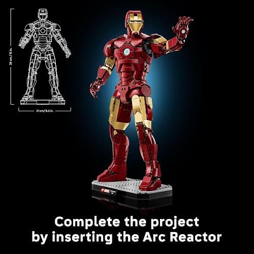 LEGO Marvel Iron Man Mark 3 Collectors’ Edition 76344 | Building Sets for Adults, Ages 18+, Collectible Model for Display, Bedroom & Home Office Decor, 1297 Pieces, Gift for Fans thumbnail 3
