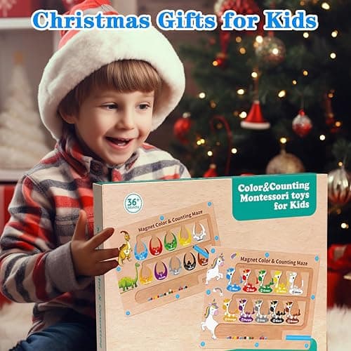 HONGID Magnetic Color and Number Maze,Uniorn Gifts for Girls,Montessori Toys for 2 3 4 5 Year Old,Learning Educational Sensory Toys for Toddlers and Kids Boys Girls,Christmas Birthday Gift for Kids thumbnail 6