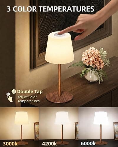 EZVALO Spa-Like Shower Lamp – IP65 Waterproof Bathroom Lamp, Rechargeable Cordless Mood Light, 3 Color Temps for Relaxing Bathroom & Bathtub Experience (1 Pack) thumbnail 7