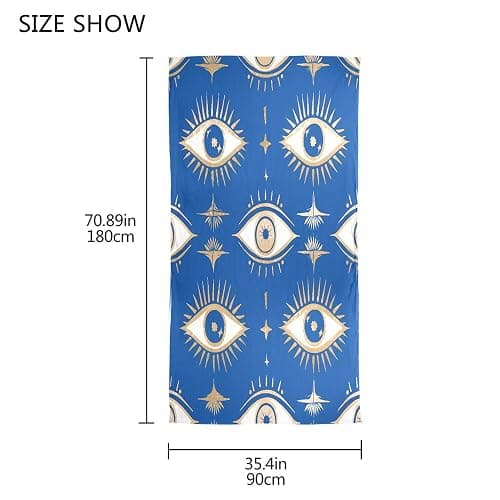 KLL Silk Scarf for Women Fashion Polyester Lightweight Soft Wrap Shawl Scarves Holiday Gifts Evil Eye Magic Occult thumbnail 2