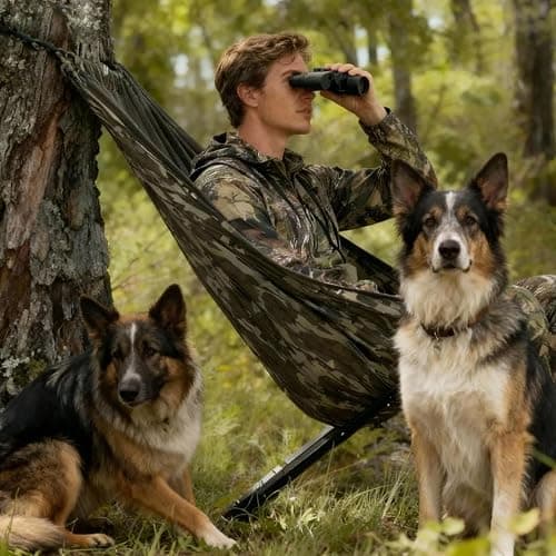 Bluexbear Low Down Hunting Seat with Adjustable Height, Portable Folding Tree Stand & 180° Pivot Lightweight Hammock Chair for Deer Hunting, Turkey Duck Blind, Camping Stool thumbnail 6