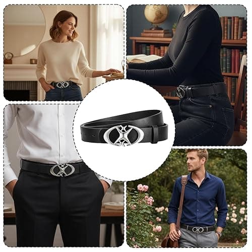 EujRcf Y2K Belt with Star Buckle, Goth and Punk Style Accessory, Y2K Accessories, Adjustable Women Belt, Suitable For Jeans And Short Skirts thumbnail 7