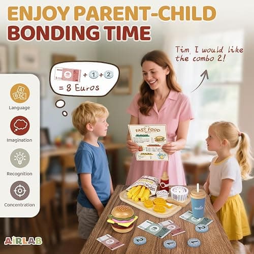 Wooden Play Food for Toddlers Pretend Play Sets 3-5 Year Old Food Toy Kitchen Accessories Birthday Gift for 3 Year Old Girl Boy 2-4 Age 4 5 6 Wood Educational Toys thumbnail 7