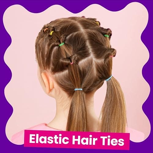 YGDZ Elastic Hair Bands, Colorful Toddler Hair Accessories for Girls, Baby, Mini Rubber Bands for Hair, Small Hair Ties Set, Christmas Stuffers Xmas Gift, Hair Accessories for Teen Girls, Kids thumbnail 2