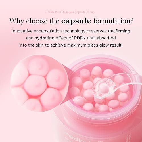 medicube Salmon DNA PDRN Pink Collagen Capsule Cream, Face Moisturizer | Lightweight Moisturizing Cream | PDRN, Niacinamide for Uneven Skin Tone, Glow hydration | Korean Skin Care 1.94 oz thumbnail 5