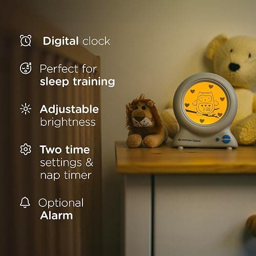 Tommee Tippee Groclock Light and Sound Sleep Trainer Clock for Kids Room, Digital Clock face, LED Nightlight, Optional Alarm Clock, Colourful Digital Display, Adjustable Brightness thumbnail 6