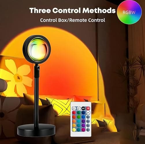 Sunset Lamp Projector LED Lights Night Light Sunlight Sunrise Room Decor RGB Lights for Bedroom Ambient Lighting Living Room Gifts for Women Dorm Party Birthday thumbnail 3