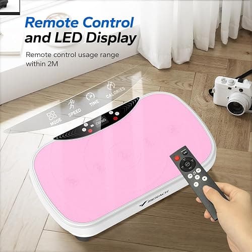 Merach Vibration Plate Exercise Machine, Bluetooth Vibration Plate for Lymphatic Drainage, Full-Body Workout Vibrating Platform for Weight Loss, Fitness Equipment for Home Women Men thumbnail 6