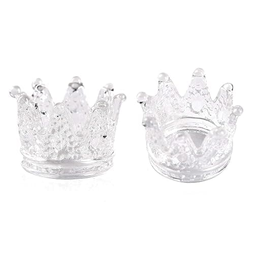 KADS 2 PCS Crown Nair Art Acrylic Liquid Powder Glass Dappen Dish Cup Nails Art Pen Holder Nail Crystal Bowl Dapping Dish Glass Crystal Cup - Image 1