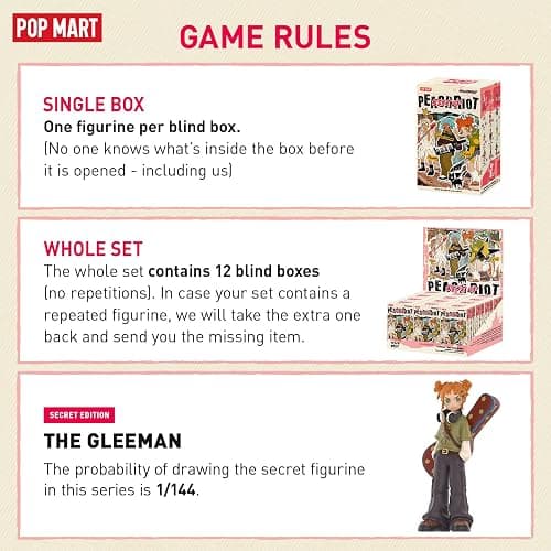 POP MART Peach Riot Rise Up Series Figures, Peach Riot Blind Box Figures, Random Design Action Figures Collectible Toys Home Decorations, Holiday Birthday Gifts for Boys and Girls, Single Box thumbnail 4