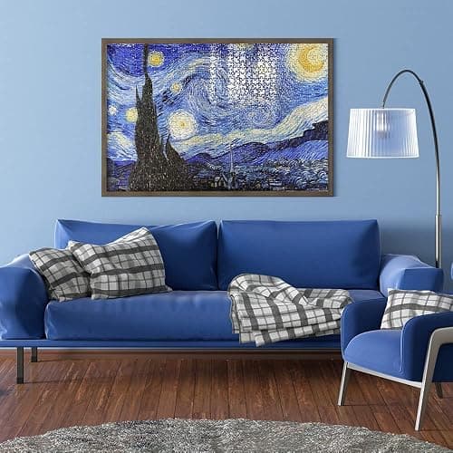 MaxRenard Starry Night 1000 Piece Puzzle - Van Gogh Artwork Jigsaw for Adults thumbnail 2
