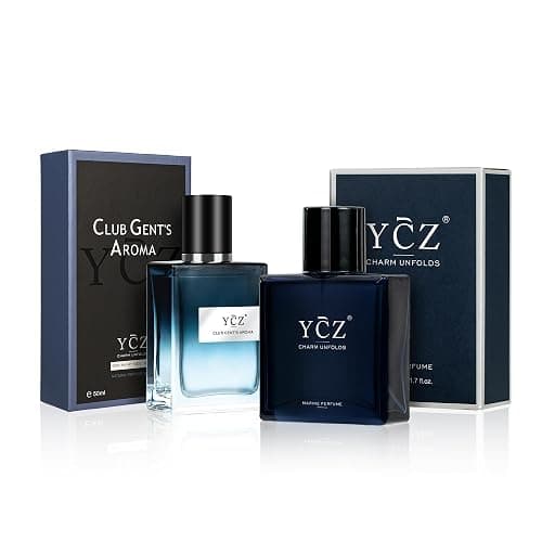 Ycz Cologne for Men Set, 1.7oz(50ml) Bottled Marine Perfume and Club Men Perfume Sophisticated Woody Citrus Scent, Highquality Long Lasting, Sleek Bottle Design, Ideal Special Occasions Ideal Gift - Image 1