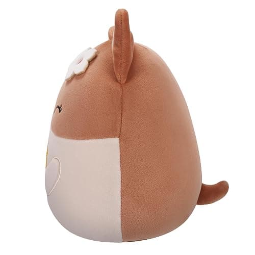 Squishmallows Original 7.5-Inch - Regina The Brown and White Corgi with Pineapple Drink and Flower thumbnail 5