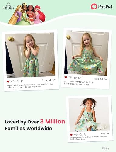 Disney Princess Frozen Elsa Minnie Stitch Toddler Girl Dress Bow Tie Straps Smocked Summer Outfit Birthday Party Clothes 2-9Y thumbnail 6