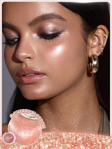 SHEGLAM Glowchi Bouncy Highlighter Mochi-like Formula Highlighter Long-lasting Shimmer Makeup-Cherry Blossom thumbnail 6
