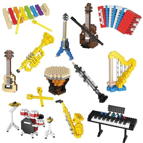 FUN LITTLE TOYS Mini Building Blocks for Goodie Bag Stuffers, Kids Building Toys, prizes for Kids Classroom Toy Building Sets, Party Favors 12 Boxes Christmas Stocking Stuffers - Image 1