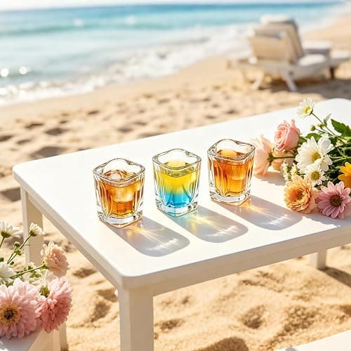 Valeways 2oz Heavy Base Shot Glasses, Sets of 6/Heart Shaped Clear Tequila Shots/Square Shot /Espresso Shot Glass/Bulk Shot Glasses thumbnail 2