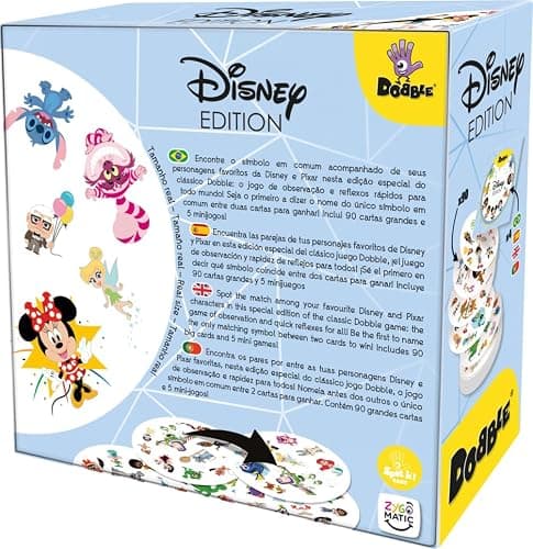 Asmodee Dobble Disney Edition, Juego de Cartas de Acción y Reflejos para Adultos y Niños, A Partir de 6 Años, De 2 a 8 Jugadores, 15 Minutos por Partida, Multilenguaje (Incluye Español) thumbnail 3