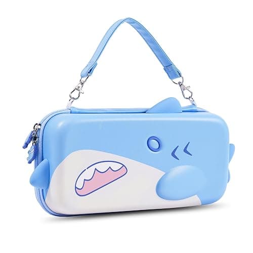 GeekShare Portable Carrying Case Compatible with Switch 2 (2025), Hard Storage Bag with 12 Game Card Slots, Cute Travel Case for Switch 2 Console and Accessories, Shark thumbnail 8