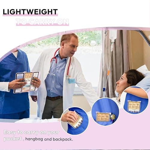Nursing Clipboard Foldable, Foldable Clip Board w/Nursing Edition Medical Charts,3 Layers Aluminum, Nurse Note w/Low Profile Clip&Pen Clip for Students, Nurses and Doctors, Baby Pink thumbnail 6