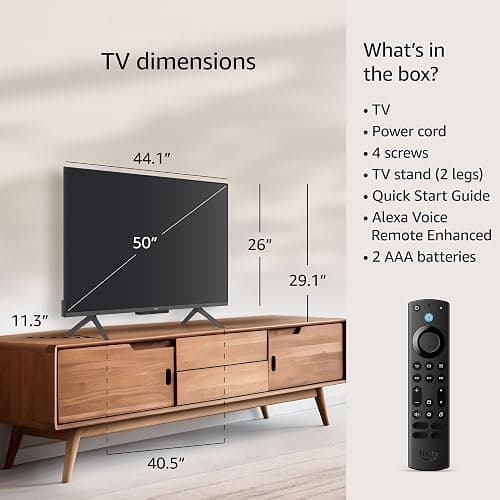 Amazon Fire TV 50" Omni QLED Series 4K UHD smart TV, Dolby Vision IQ, Fire TV Ambient Experience, local dimming, hands-free with Alexa thumbnail 4