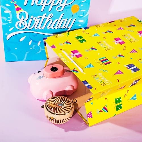 Birthday Gift Bag with Handle and Tissue Paper, 12 Pcs Gift Bags Assorted Sizes and Designs, Large, Medium, Small Size Birthday Gift Bag for Boys, Girls, 13”, 9” ) thumbnail 6