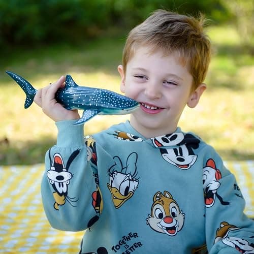 Gemini&Genius Sea Animal Whale Shark Action Figure Wild Model Toy Soft Rubber Realistic Ocean Educational and Role Play Toys for Kids thumbnail 2